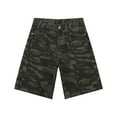 thumbnail image 4 of Jeans for Men Summer Retro Loose Camo Trend Distressed Denim Shorts with Side Back Pockets Casual Comfortable Mens Jorts Camouflage L, 4 of 4