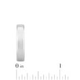 thumbnail image 4 of Mens Silver-Tone Tungsten 5MM Plain Beveled Comfort Fit Wedding Band - Mens Ring, 4 of 5
