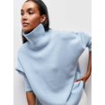 thumbnail image 2 of Suéter de cuello alto para mujer, Jersey de punto de manga larga, sólido, grueso, cálido, informal, básico, Tops, Otoño e Invierno, 2 of 4
