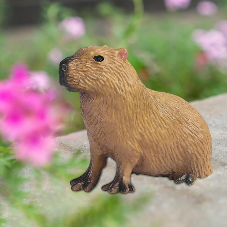 4pcs Realistic Capybara Figurines Office Living Room Cake Topper Decoration