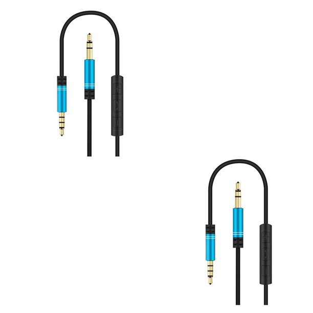 Matsuzay Sistema estéreo para automóvil Cable Computadora Auriculares Manos libres Llamada telefónica Control de cable Conector de 3,5 mm Cable de Type6 NO6