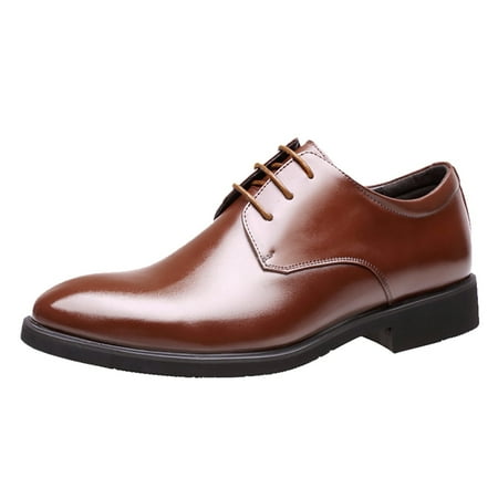 XDDST Casual Dress Shoes for Men Color Solid Business Fashion Summer Style Shoes Leather Men s Leisure Breathable Men s Leather Shoes