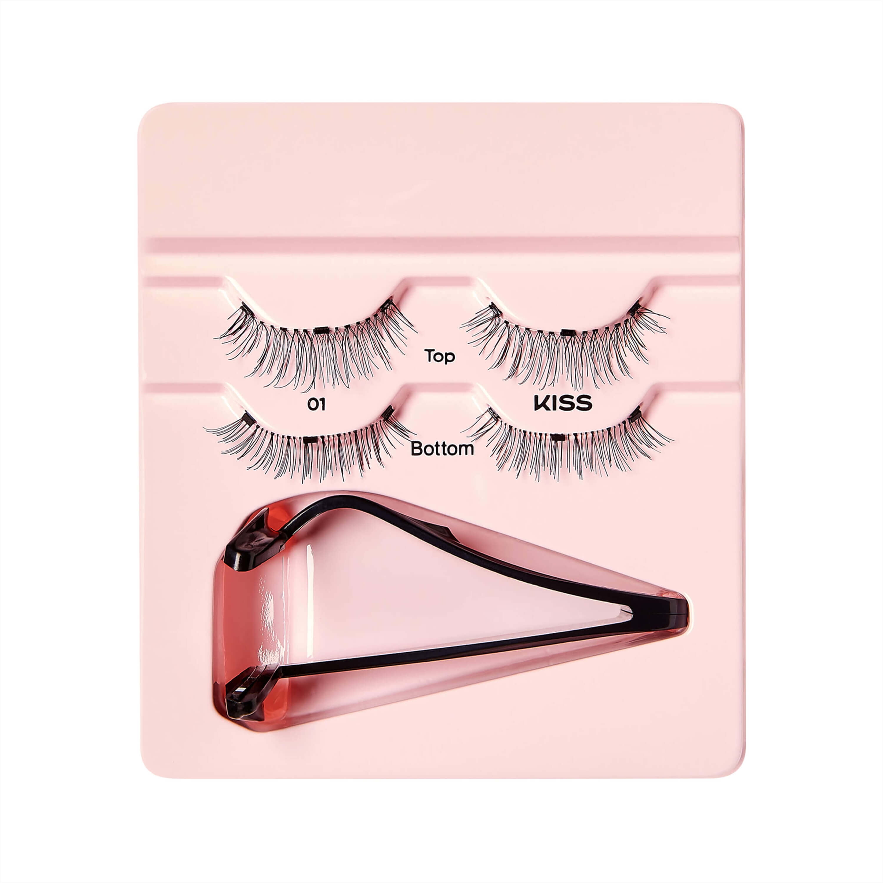 Kiss Magnetic, False Eyelashes, Style 01, 12 mm, 2 Pairs