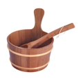 thumbnail image 2 of Cubo y cucharón para Sauna, cubo para leche de 4L, regalos, accesorios profesionales resistentes para Sauna, contenedor de almacenamiento de madera, 2 of 9