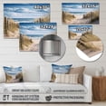 thumbnail image 4 of Designart "Calm Path To Dune Beach I" Nautical & Beach Metal Wall Art, 4 of 5