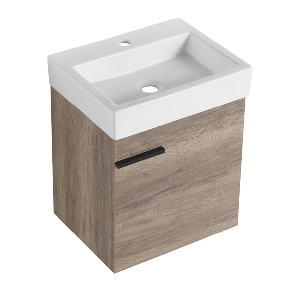 Bathroom Storage Cabinet 18 inch Bathroom Vanity With Top, Small Bathroom Vanity And Sink,Bathroom Wall Storage