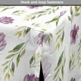 thumbnail image 4 of Green and Purple Dog Crate Cover, Pastel Toned Watercolor Garden Art Pattern with Flowers and Leaves, Easy to Use Pet Kennel Cover for Dogs, 35" x 23" x 27", Mauve Khaki White, by Ambesonne, 4 of 6