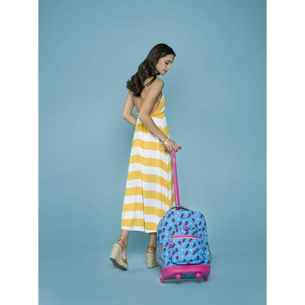 Mochila con ruedas J World New York Sunrise Garden Morada Walmart en linea