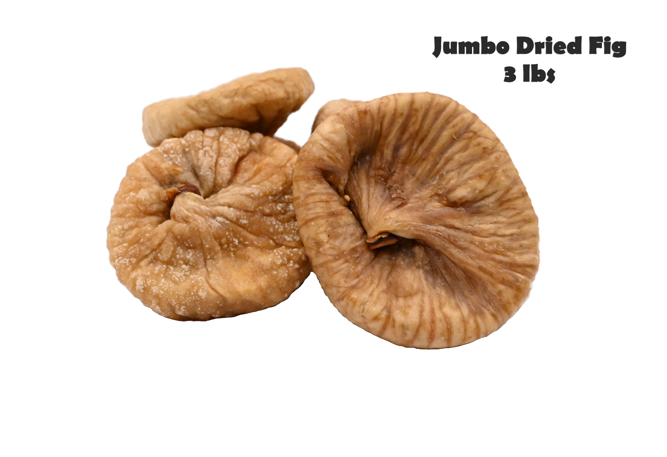 Jumbo Dried Figs JUMBO, SIZE 1 in Reasable Bag (3 LB)