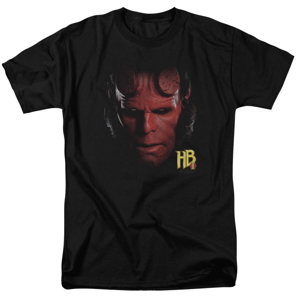 Hellboy II Movie HELLBOY HEAD Licensed Adult Long Sleeve T-Shirt S-3XL