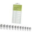 thumbnail image 1 of 240 puntas de uñas postizas transparentes para mujeres y niñas para extensión de uñas, manicura artificial suave, prensa en uñas para arte de uñas DIY Forma de T esmerilada, 1 of 8