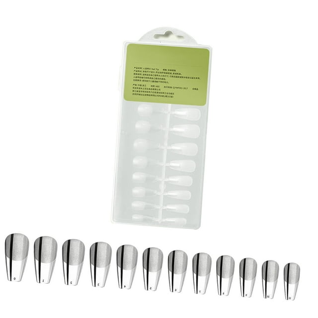 240 puntas de uñas postizas transparentes para mujeres y niñas para extensión de uñas, manicura artificial suave, prensa en uñas para arte de uñas DIY Forma de T esmerilada