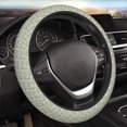 thumbnail image 5 of Susaid Leaves Print Elastic Car Steering Wheel Cover, 15 Inches Breathable Vehicle Steer Wheel Protector, Universal for SUV, Truck, 5 of 6