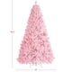 thumbnail image 3 of Árbol de Navidad Topeakmart artificial rosa de 2,3 m con soporte, 3 of 9
