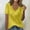 A01_Yellow, variant on Bzhegqhd Women's Solid Color New V-neck Loose Stripe Brushed Short Sleeved Shirt