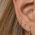 thumbnail image 2 of Anygolds 14K Solid Gold Koi Fish Disc Cartilage Helix Tragus Piercing, 18G, 2 of 10