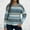 Blue, variant on Vetsdori Womens Soft Sweaters Round Pullover Fall and Winter Brown Striped Long Sleeve Tops for Women comfy