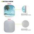 thumbnail image 2 of KUIFORTI Palm Tree Beach Windshield Sun Shade 2-Piece Foldable Car Front Window Sunshade for Most Sedans SUV Truck,Auto Sun Blocker Visor Protector Keeps Your Vehicle Cool, 2 of 5