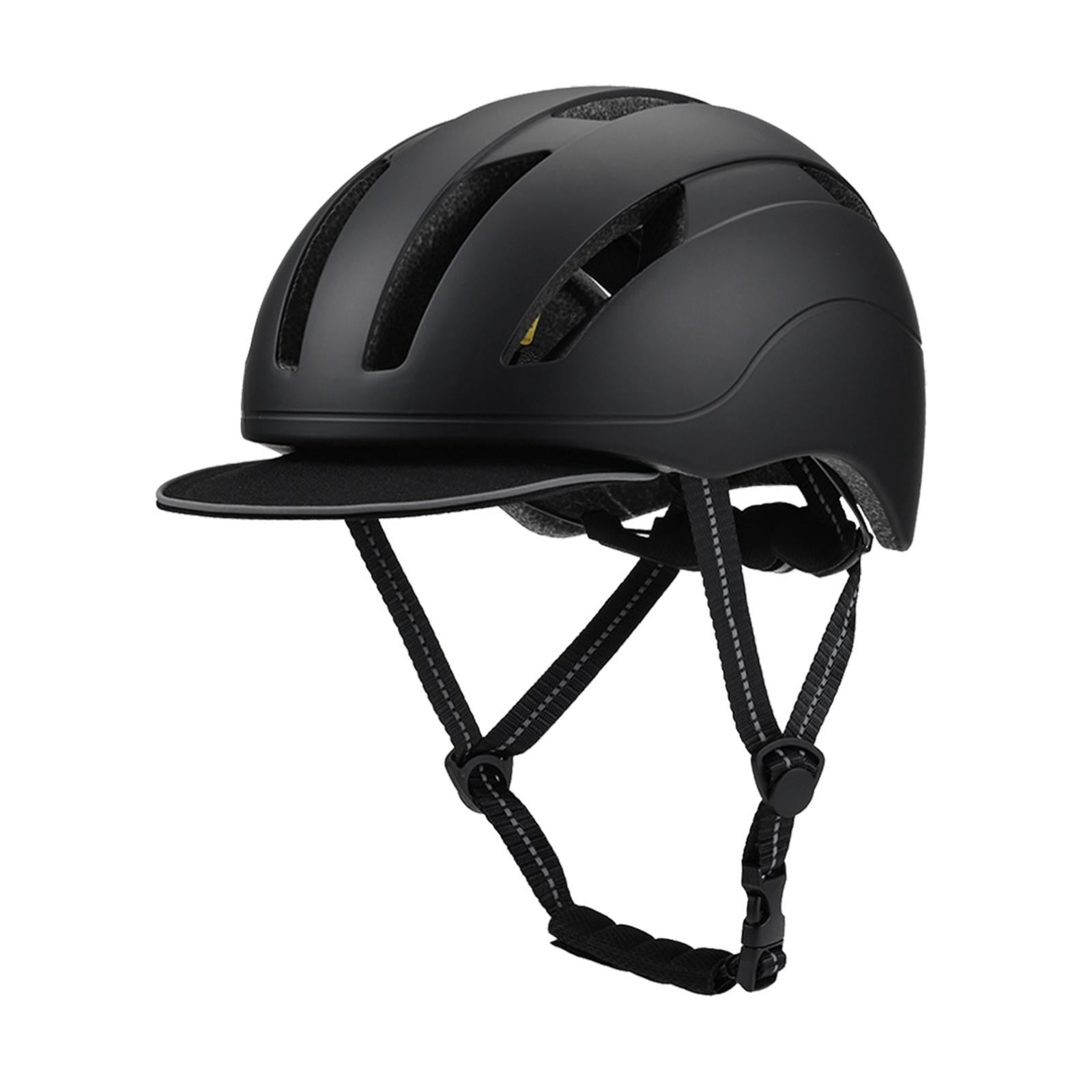 Wswqop Roller Skating Helmet Bike Helmet Size 59 cm-61 cm Comfortable Skateboard Helmet Black
