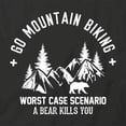 thumbnail image 2 of Go Mountain Biking T-Shirt | Cool Cycling Black Tee Gift, 2 of 5