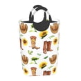 thumbnail image 2 of Lsque Rustic Western Charm Laundry Basket, Laundry Hamper, Dirty Clothes Hamper for Laundry, Collapsible, Waterproof Laundry Baskets with Aluminum Handles for Laundry, Dorm, Family, 2 of 6