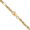 thumbnail image 2 of 14K Solid Yellow Gold 3mm Milano Rope Chain Bracelet, 2 of 3