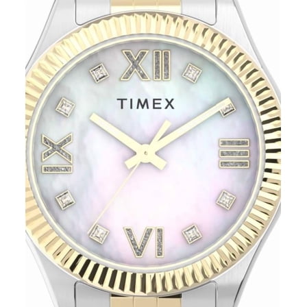 Timex Legacy 34mm Stainless Steel Bracelet Two-Tone Women's Watch TW2V45600VQ