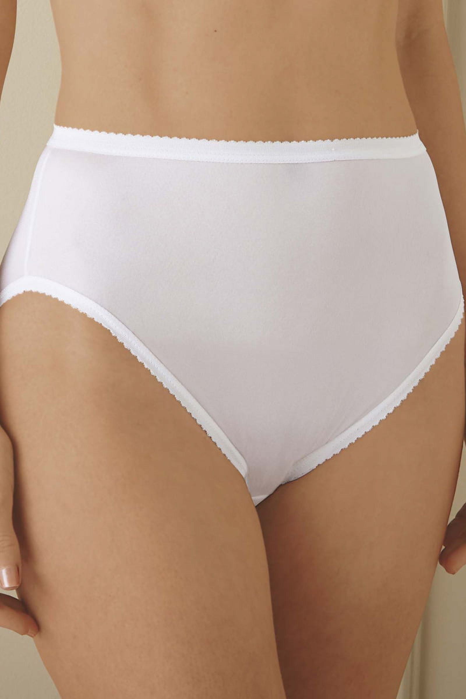 Velrose Lingerie Shadowline Panties-Hi Cut Nylon Brief, 3-Pack 17842/17842X-3PK
