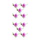 thumbnail image 1 of Yuarrent 5X flor artificial planta falsa decoración de boda calcomanía para el hogar tamaño compacto arreglo atractivo decoración de oficina Púrpura 2Conjunto, 1 of 6