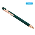 thumbnail image 3 of Uxcell Ballpoint Pen with Stylus Tip Metal Pen Black Ink 1.0mm Medium Point Stylus Pen Style 2, Green 6 Pack, 3 of 6