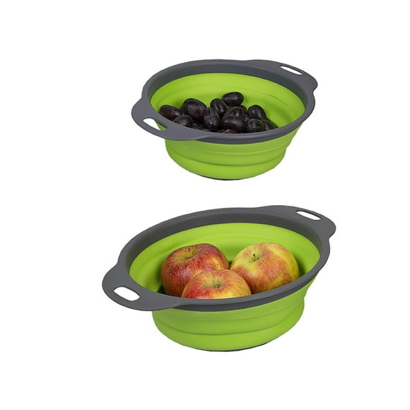Juego de 2 coladores de silicón plegables HDS Trading DC47847