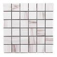 thumbnail image 3 of The Tile Life Soho 2" x 2" Greige Matte Dolomite Marble Look Mosaic Floor and Wall Tile Case of 4, 3 of 7