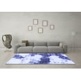 thumbnail image 3 of Ahgly Company Indoor Rectangle Abstract Blue Modern Area Rugs, 3' x 5', 3 of 4