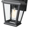 thumbnail image 4 of Z-Lite 5029S Raphael 19" Tall Outdoor Wall Sconce - Black, 4 of 7