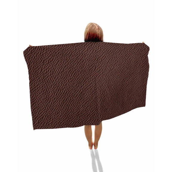 Solid Brown Beach Towels Oversized Super Absorbent, Vintage Minimalism Abstract Denim Pattern Lightweight Bath Towel Quick Dry Sets For Bathroom/Pool/Rv Camping/Beach Play/Gym Room/Picnic 31"x62"