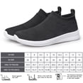 thumbnail image 5 of Mens Walking Tennis Gym Athletic Shoes Sneakers Casual Ligthweight Workout Sports Shoes Comfortable Breathable Slip on Shoes for Jogging Black Size 9, 5 of 6