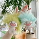 thumbnail image 3 of Messy Hair Explosion Toothless Cotton Doll Toy purple+blue, 3 of 5