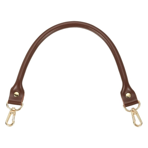 Leather Purse Strap, 1Pcs 400mm/15.75" Cowhide Purse Replacement Handle for Women's Handbag Underarm Bag Tote (Dark Brown)
