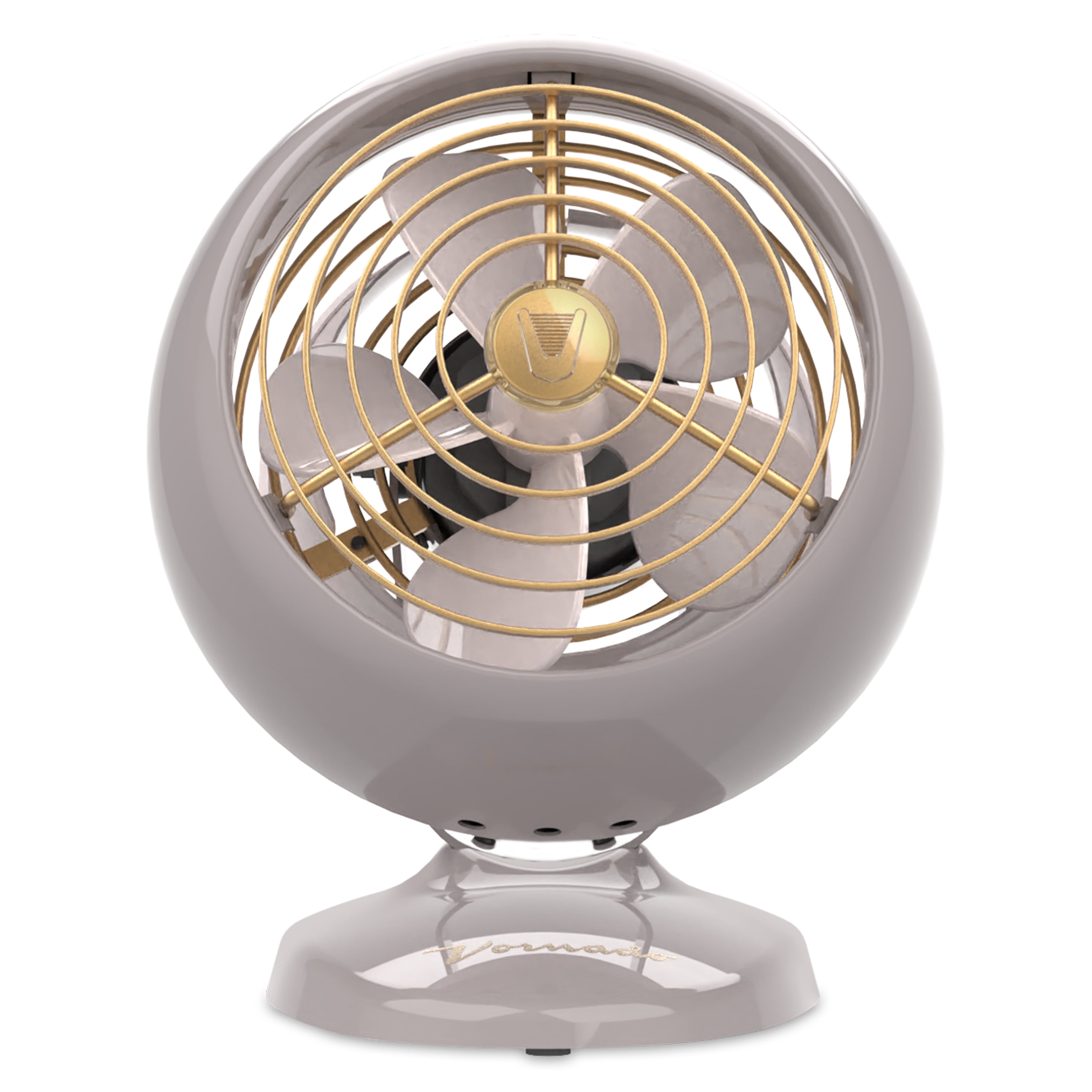 Vornado VFAN™ Mini Fan, Classic Vintage Circulator, Retro Metal Air Circulator, For Desk & Bedside, 2 Speeds, Adjustable Tilt, Personal Cooling with Targeted Airflow, Quiet Fan, Driftwood