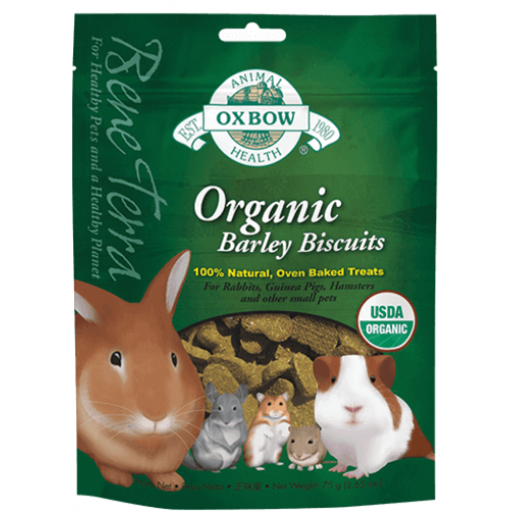 Oxbow Organic Small Animal Treats, Barley Biscuits, 2.65 oz. Walmart