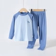 thumbnail image 2 of TOWED22 Toddler Baby Girl Fall Winter Outfit Cute Print Graphic Sweatshirt Pants Set Cute Clothes Size:5-6 Y,Color:Blue, 2 of 9