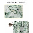 thumbnail image 6 of Sage Green Eucalyptus Leaf Living Room Curtains 2 Panel, Spring Leaves Botanical Cafe Window Treatment, Farmhouse Bedroom Bathroom Kitchen Curtains Drapes 104"x54", 6 of 6