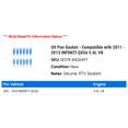 thumbnail image 2 of Oil Pan Gasket - Compatible with 2011 - 2013 INFINITI QX56 5.6L V8 2012, 2 of 2