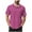 Watermelon Red, variant on Dagugfen Tshirts for Men Short Sleeve Button Lapel V Neck Loose Striped Breathable Casual Fishing Shirts