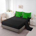 thumbnail image 5 of Castle Fairy Geometric Buffalo 7-Piece Twin Bedding Sets,Black Green Bedding Comforter Set,Checkerd Plaid Breathable Sheet Sets,Luxury Teenager Bedroom Decor,Reversible, 5 of 8