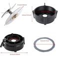 thumbnail image 2 of Blender Cutter Blade Replacement Parts for Pro 1200 Blender with Jar Base Bottom Cap and Rubber O R, 2 of 5
