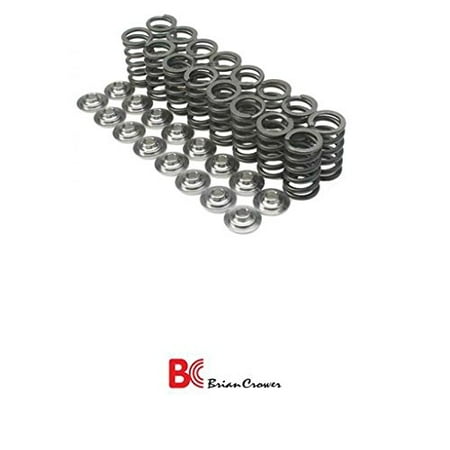 Brian Crower Titanium Retainers - Brian Crower BC0070 Spring & Titanium Retainer Kit (Honda D16Y8/D16Z6 Single)