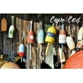 thumbnail image 1 of Cape Cod, Massachusetts, Nautical Buoys (16x24 Giclee Gallery Art Print, Vivid Textured Wall Decor), 1 of 3