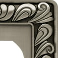 thumbnail image 3 of Franklin Brass Paisley Wall Plate, Brushed Satin Pewter Single Duplex Switch Cover, 1-Pack, 64044, 3 of 8