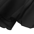 thumbnail image 5 of Miutii Girls Ballet Dance Wrap Skirt Ballerina Pull on Sheer Collection Chiffon Skating Over Scarf Tutu Dress Black S, 5 of 6
